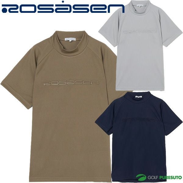 ロサーセン 半袖 モックネックシャツ A-Line 吸水速乾 メンズ 047