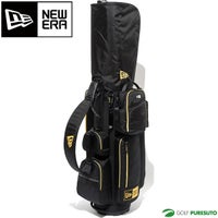 ニューエラゴルフ9型キャディーバッグブラック×ゴールドベーシックポーチ付き13534661カートタイプユニセックス
