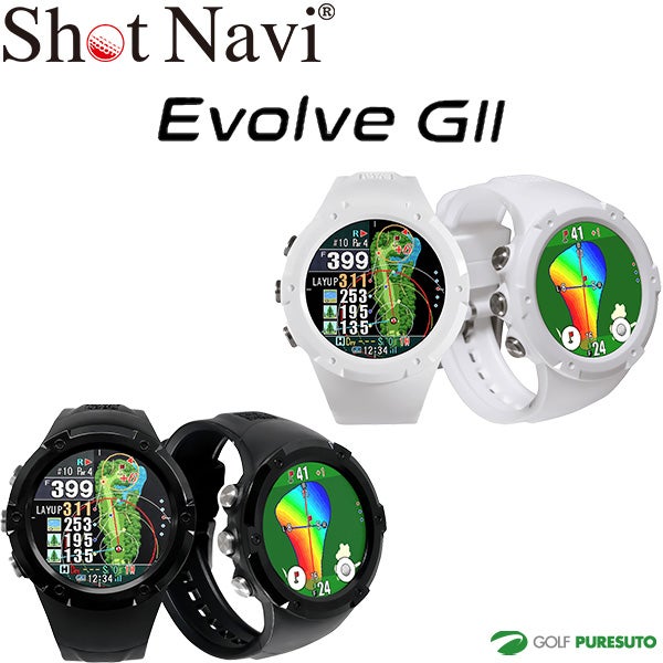 ショットナビ エボルブ G2 Evolve GII 飛距離測定器 GPS ゴルフナビ